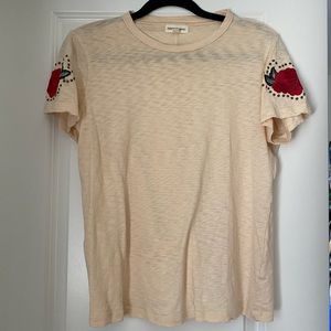 Dance & Marvel Distressed Rose Tshirt